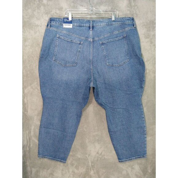 Old Navy Jeans Women 26 Blue Denim Curvy OG Straight High Rise Ankle Stretch - Picture 2 of 11